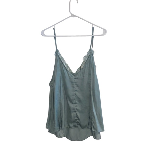 Mustard seed sage green camisole with lace inlay - Picture 3 of 6